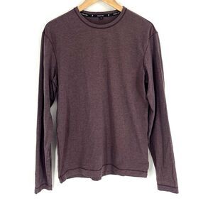 Public Rec Shirt Size Small Mens Purple Go To Crew Long Sleeve Tee Athletic Yoga